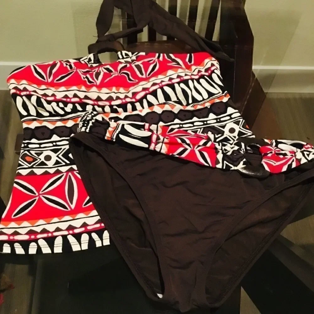 Le Blanca tankini /bikini tribal print